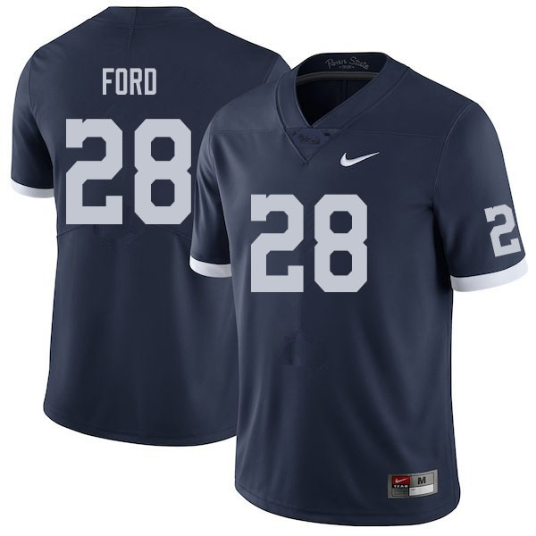 Men #28 Devyn Ford Penn State Nittany Lions College Football Jerseys Sale-Retro